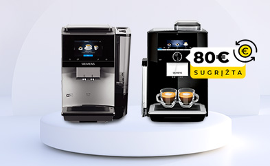 Perkant Siemens 7 ar 9 serijos kavos aparatą '+ 80 € dovanų kuponas